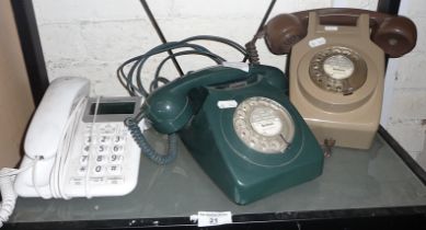 1970s telephone and two others