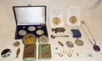 Miscellaneous items inc. badges and medallions etc.