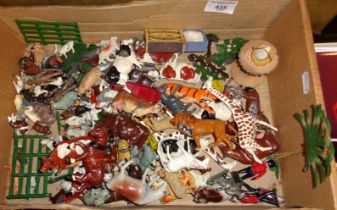 Good quantity of Crescent Toys, Johillco (and other makers) diecast toy farm and zoo animals