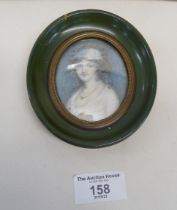 Portrait miniature of an early 19th c. lady
