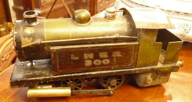 A Bowmans O gauge live steam locomotive L.N.E.R.300 with burner