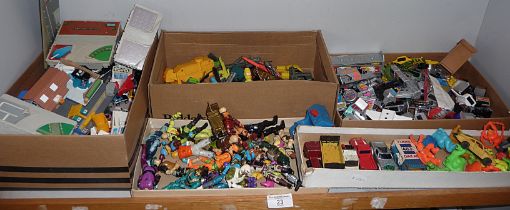 Collections of Matchbox "Connectables", "G.I. Jo" plastic figure, Lewis Galoob Toys etc