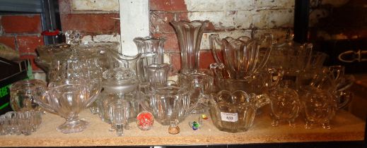 Large collection of American Chippendale and other glassware