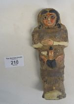 Egyptian Shabti doll, 6" long