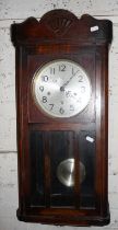 Oak cased wall clock