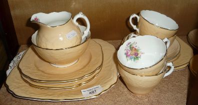 Coalport china tea set and other pottery inc. Poole and Villeroy & Boch