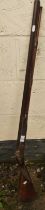 19th c. muzzle loader gentleman's percussion sporting gun, maker E. Chaffers, name on lock, some