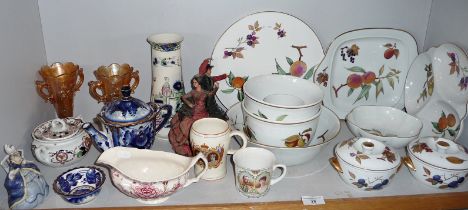 Assorted Royal Worcester Evesham dinner ware etc