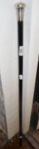 Victorian silver topped black malacca walking cane