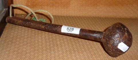 Old iron cudgel or truncheon