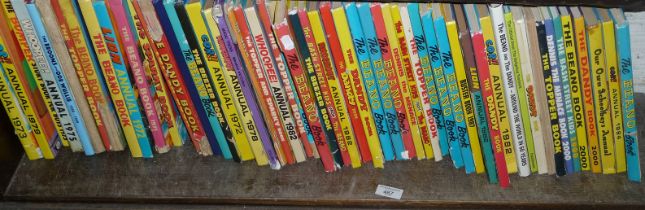 1970s and 1980s Beano and Dandy and other annuals (49 in total)