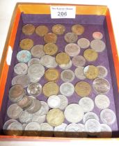 Collection of coins, inc. 3d bits, silver sixpences, etc.