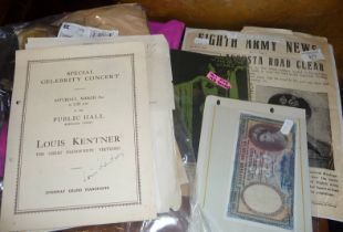 Collection of facsimile and other paper ephemera