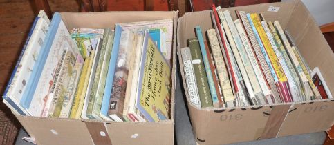 Two boxes of assorted illustrated children's books