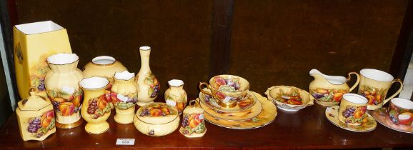 Large collection of Aynsley china, mainly Orchard Gold