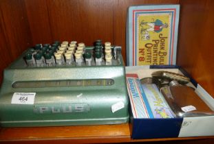 Bell Punch Company Plus adding machine or mechanical calculator, together with a vintage John Bull