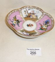 Meissen porcelain shaped dish