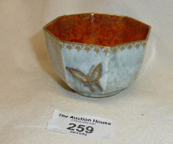 Small Wedgwood lustre butterfly bowl