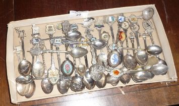 Collection of souvenir teaspoons