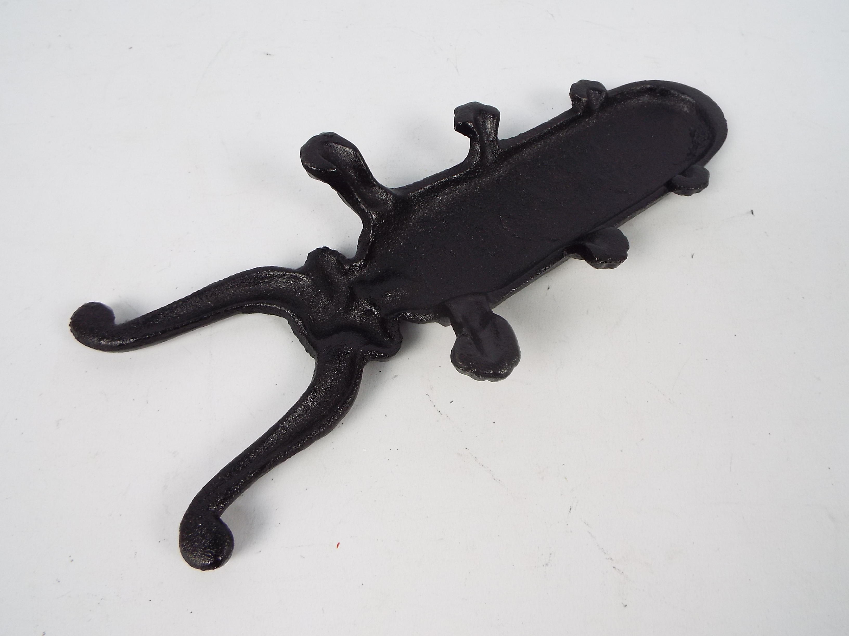A cast iron boot jack in the form of a beetle, approximately 30 cm (l), - Image 2 of 2