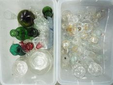 Two boxes of mixed glassware, generally