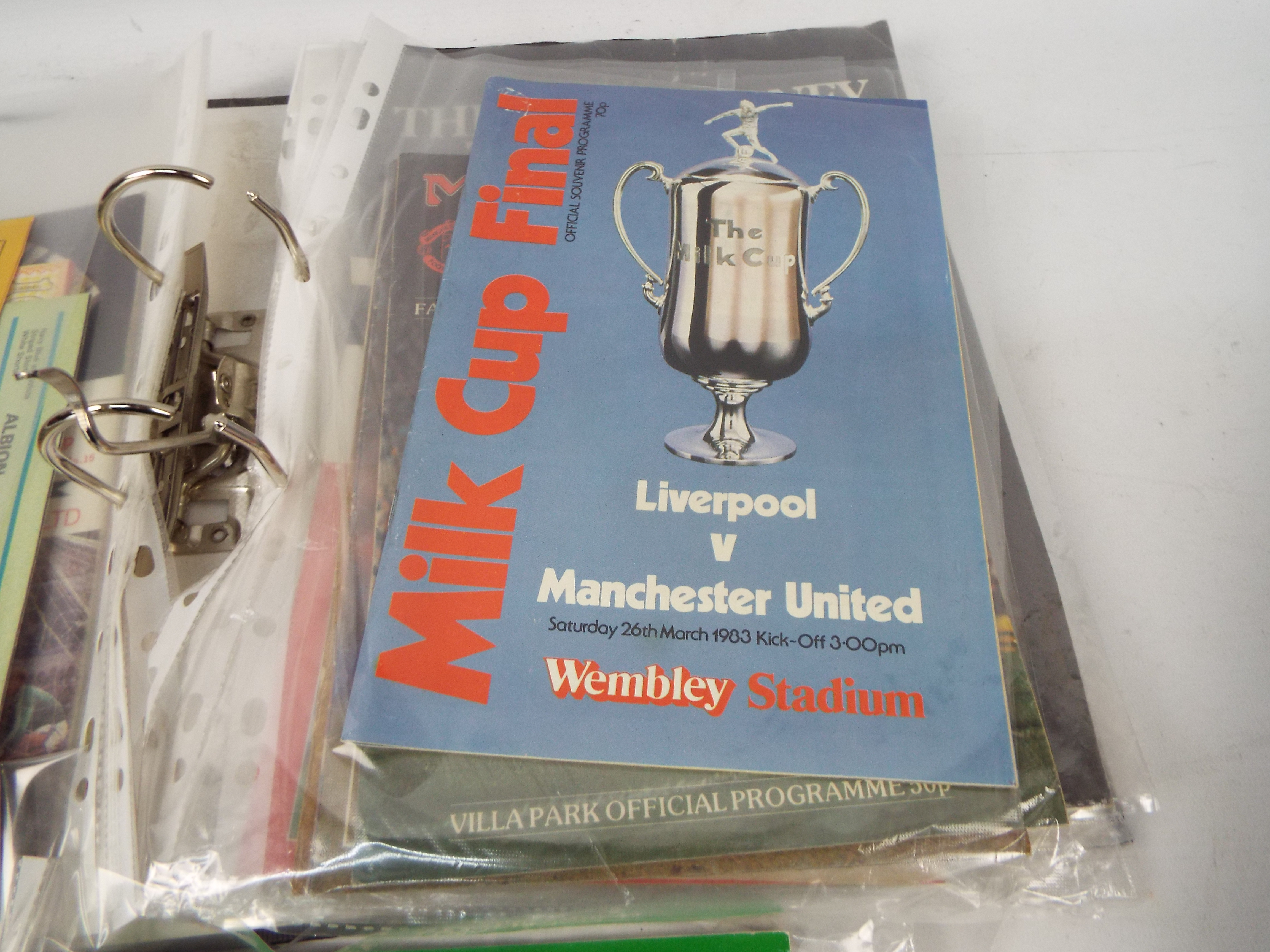 Manchester United - Two binders of programmes, 1960's and later, with cup finals, - Image 7 of 7
