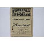 Everton Football Club - A rare 1915 prog