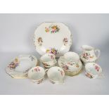 Coalport - A collection of tea wares in the Junetime pattern, 21 pieces,