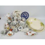 Lot to include Royal Worcester Evesham tablewares and similar,