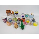 Pendelfin, Langham Glass, Spinning Hat, Other - A mixed lot to include glass paper weights,