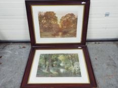 Two colour prints after Harold Sutton Palmer, framed under glass,