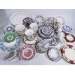 Mixed ceramics to include Royal Worcester, Minton, Royal Doulton, Cauldon, Shelley and other.