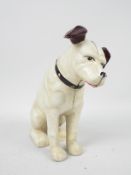 A cast iron money bank in the form of Nipper, the HMV dog, approximately 24 cm (h),