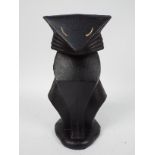 A cast iron, Art Deco style doorstop in the form of a cat, approximately 26 cm (h),