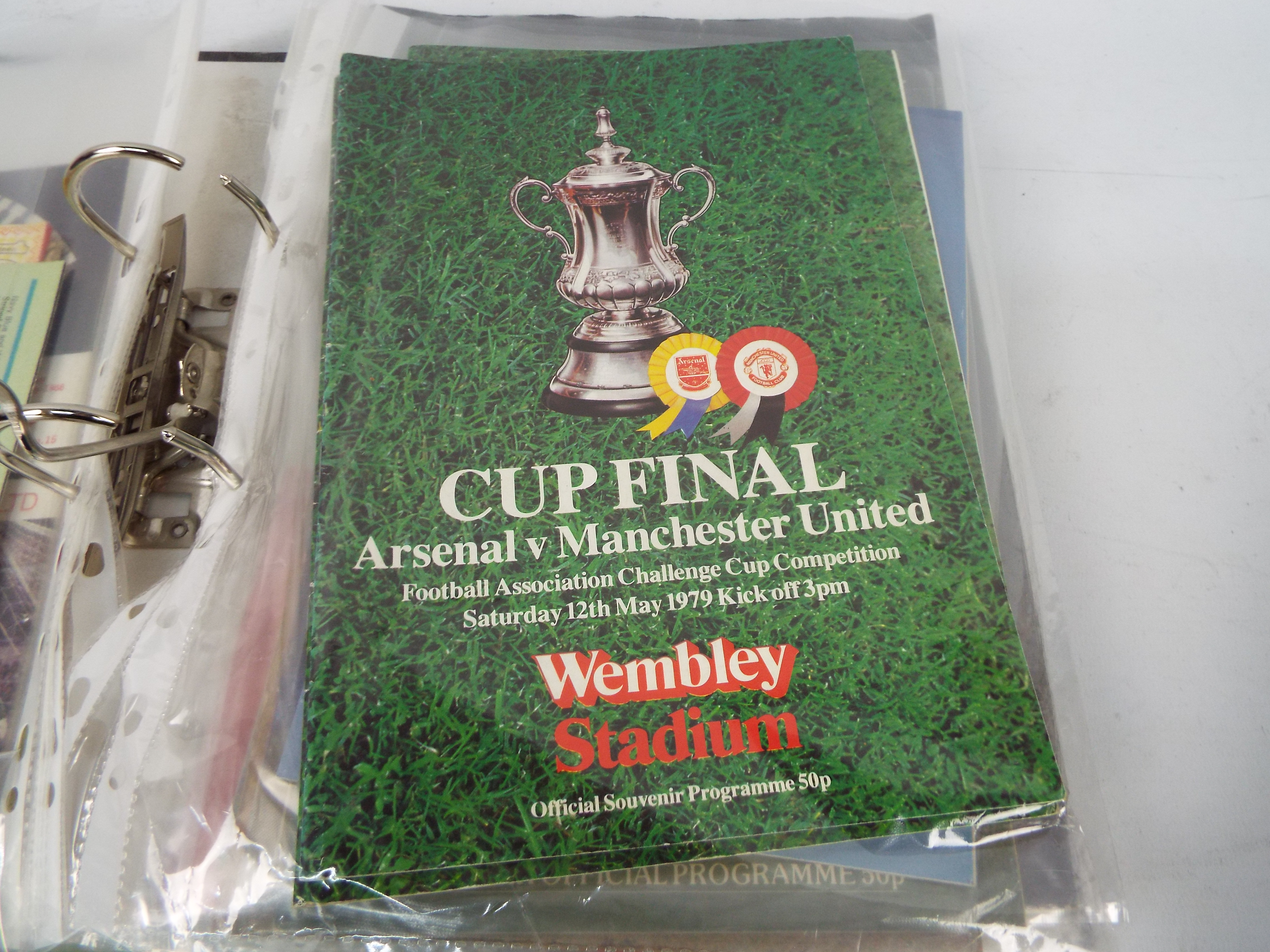 Manchester United - Two binders of programmes, 1960's and later, with cup finals, - Image 6 of 7