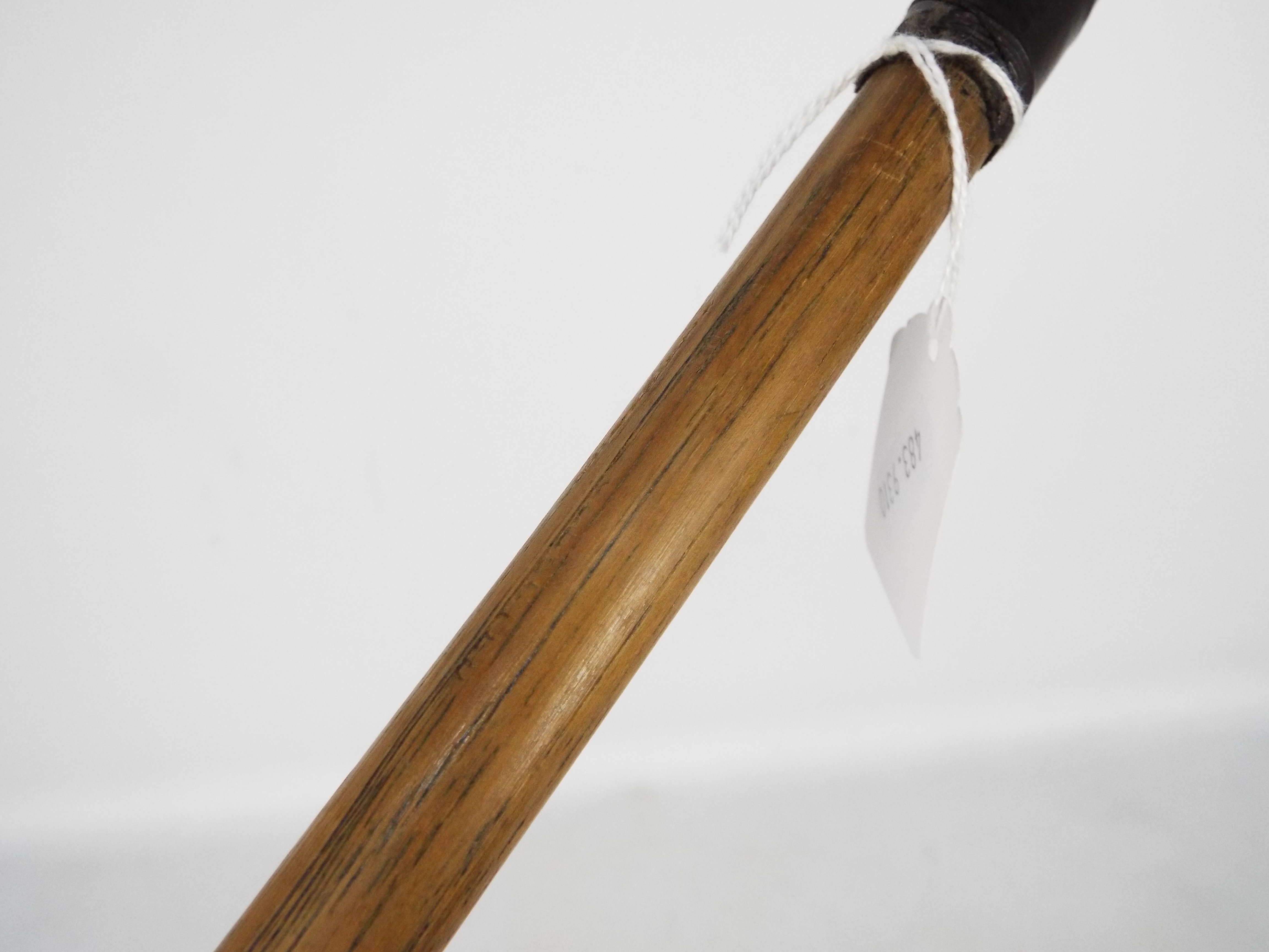 An early 20th century hickory shaft golf club by Robert Forgan St Andrews with brass sole plate, - Image 9 of 10