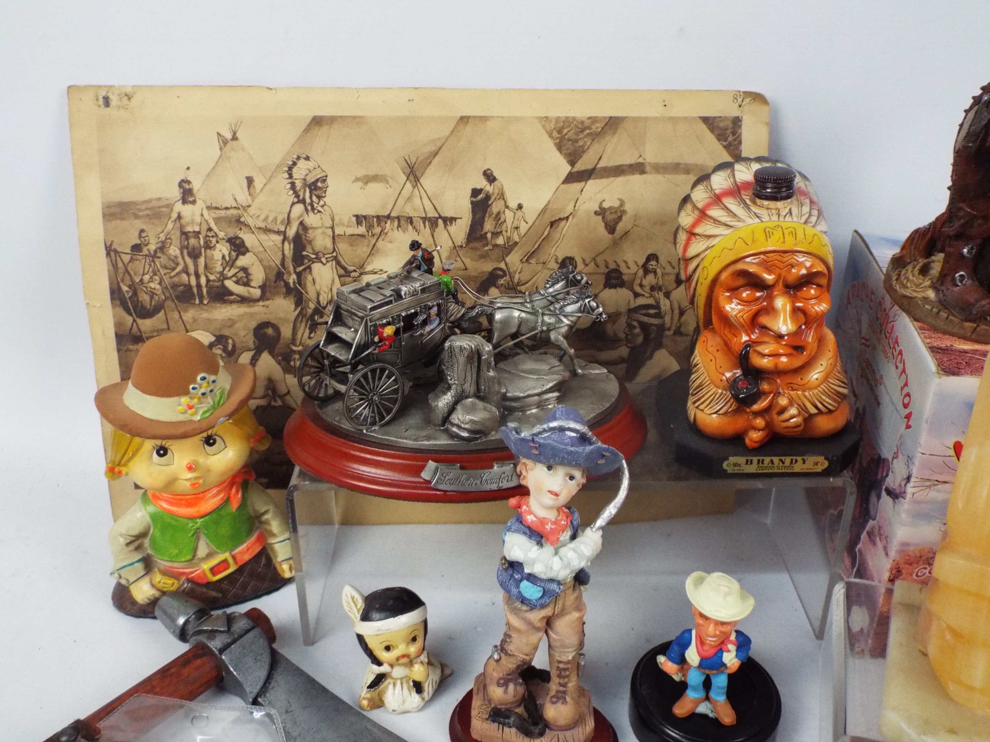 A collection of Native American and cowboy themed items, part boxed. - Image 3 of 4