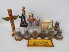 Lot to include seven hand painted sculpt