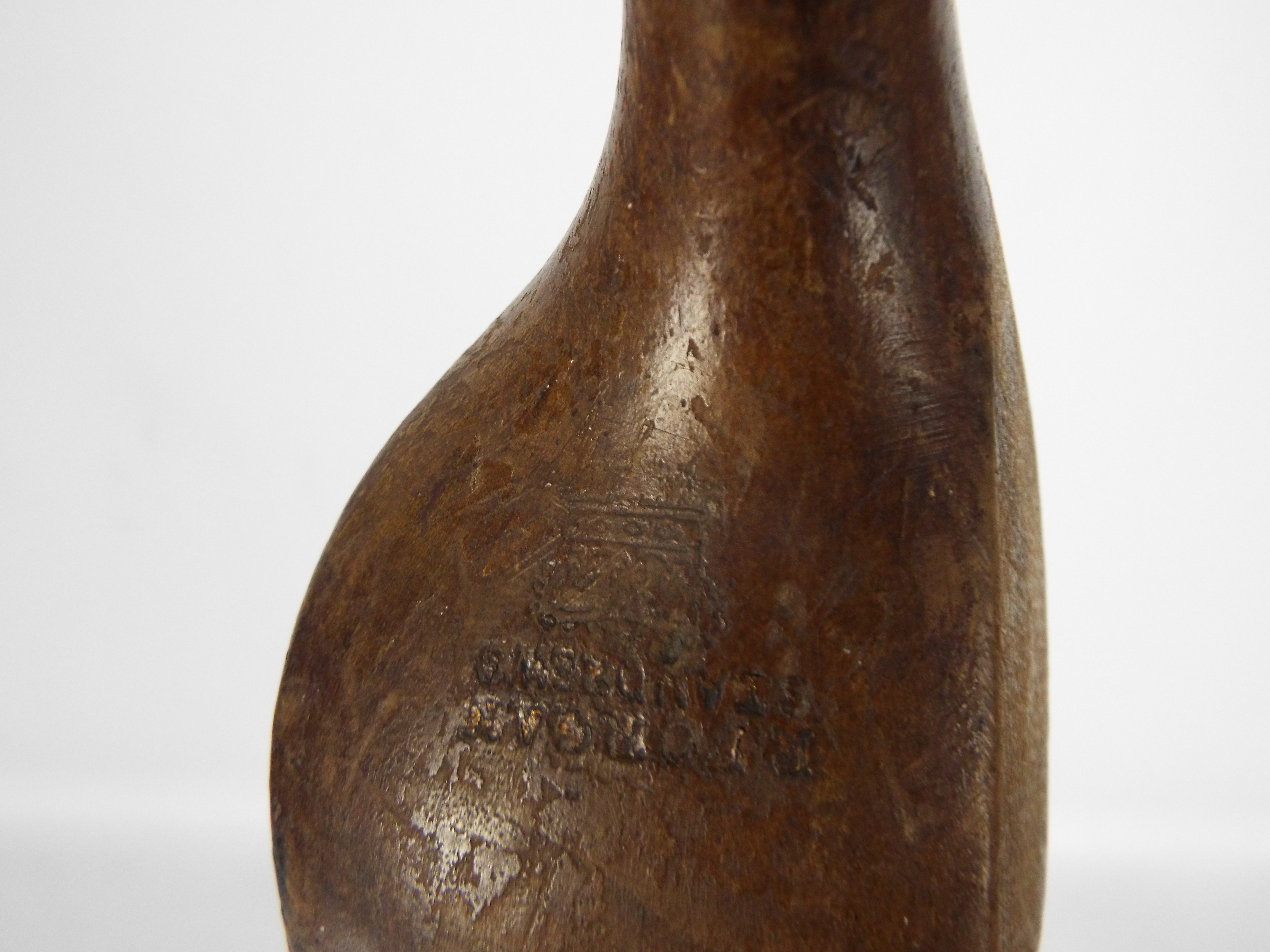 An early 20th century hickory shaft golf club by Robert Forgan St Andrews with brass sole plate, - Image 3 of 10