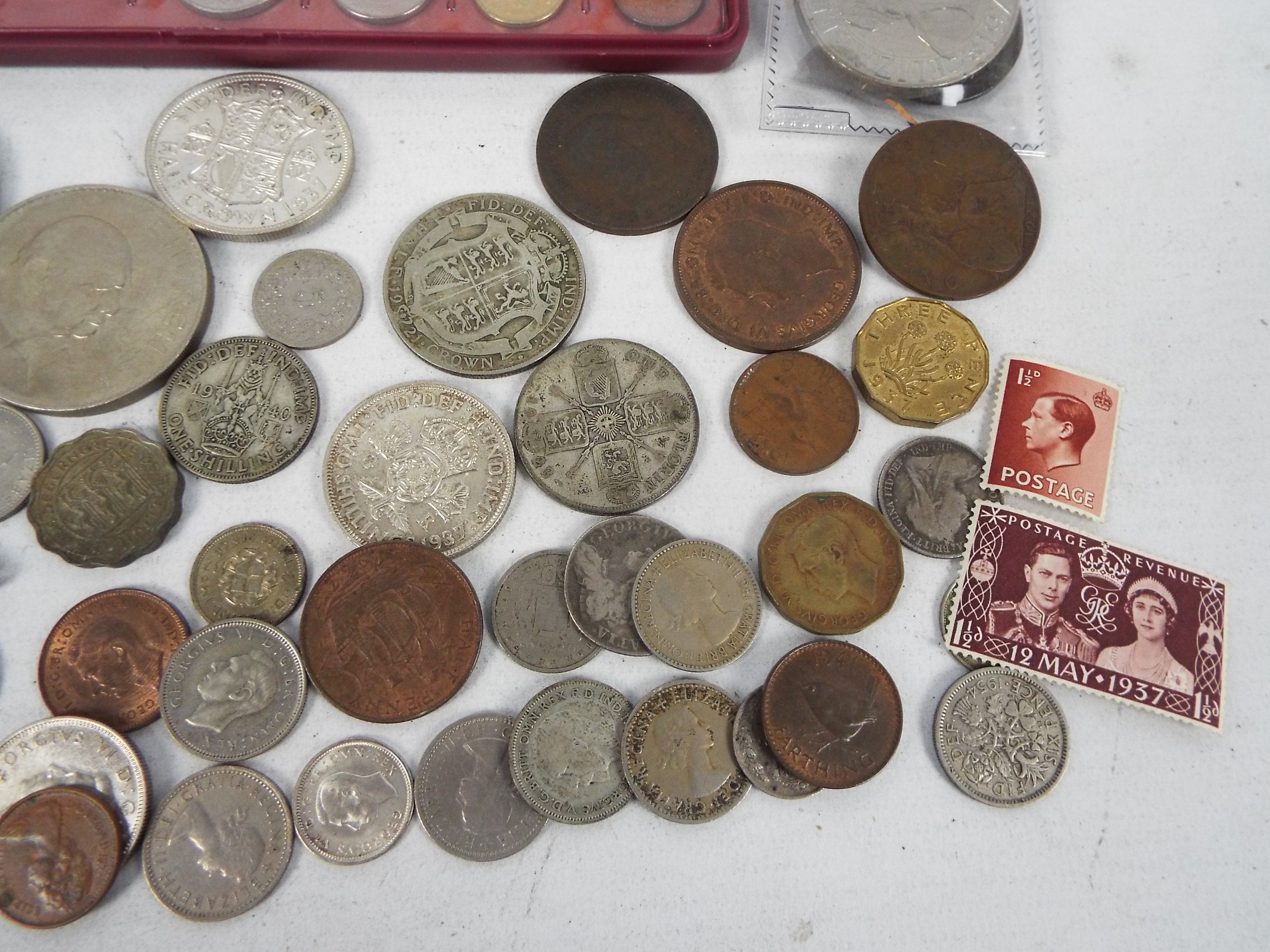 A small quantity of coins, George II and - Image 5 of 9