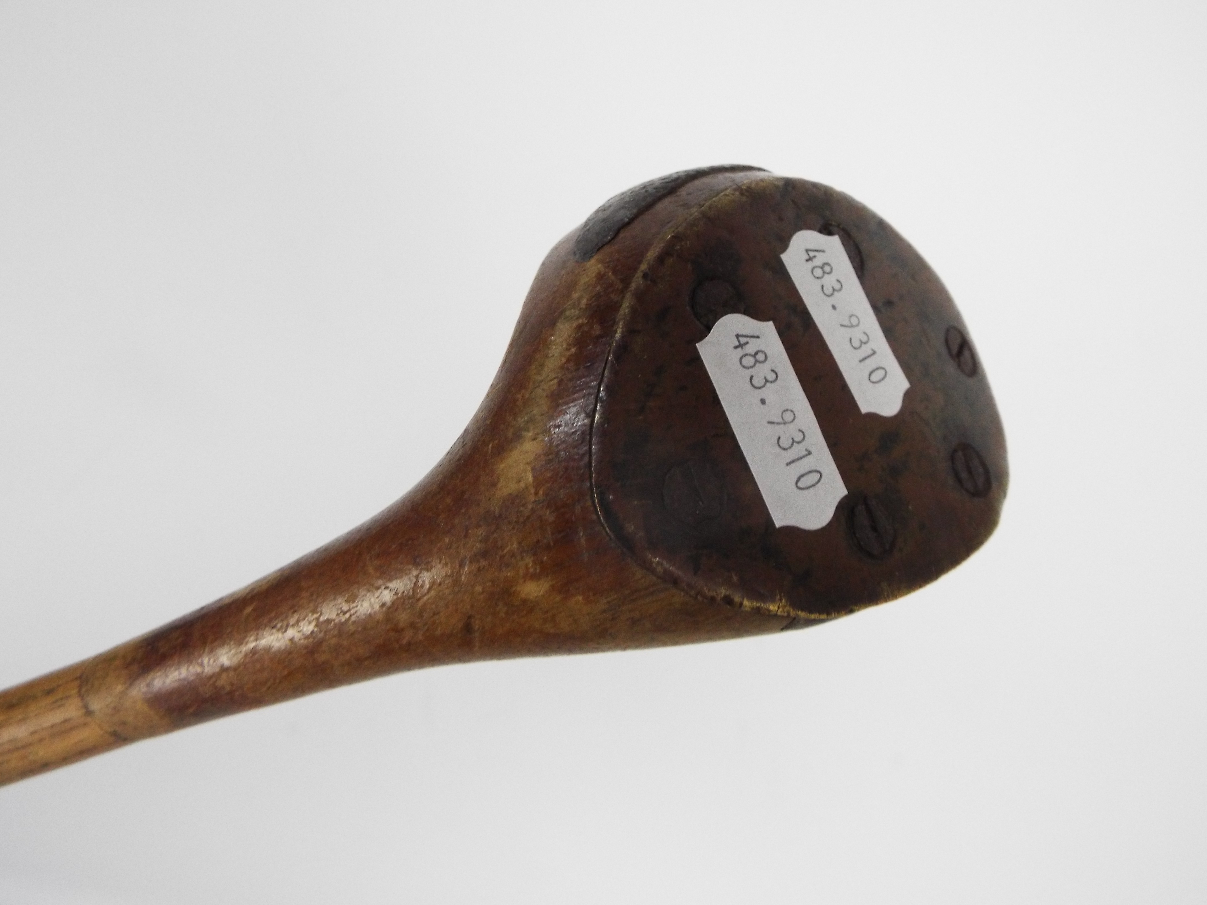 An early 20th century hickory shaft golf club by Robert Forgan St Andrews with brass sole plate, - Image 5 of 10