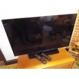 A Samsung flat screen LED T.V.