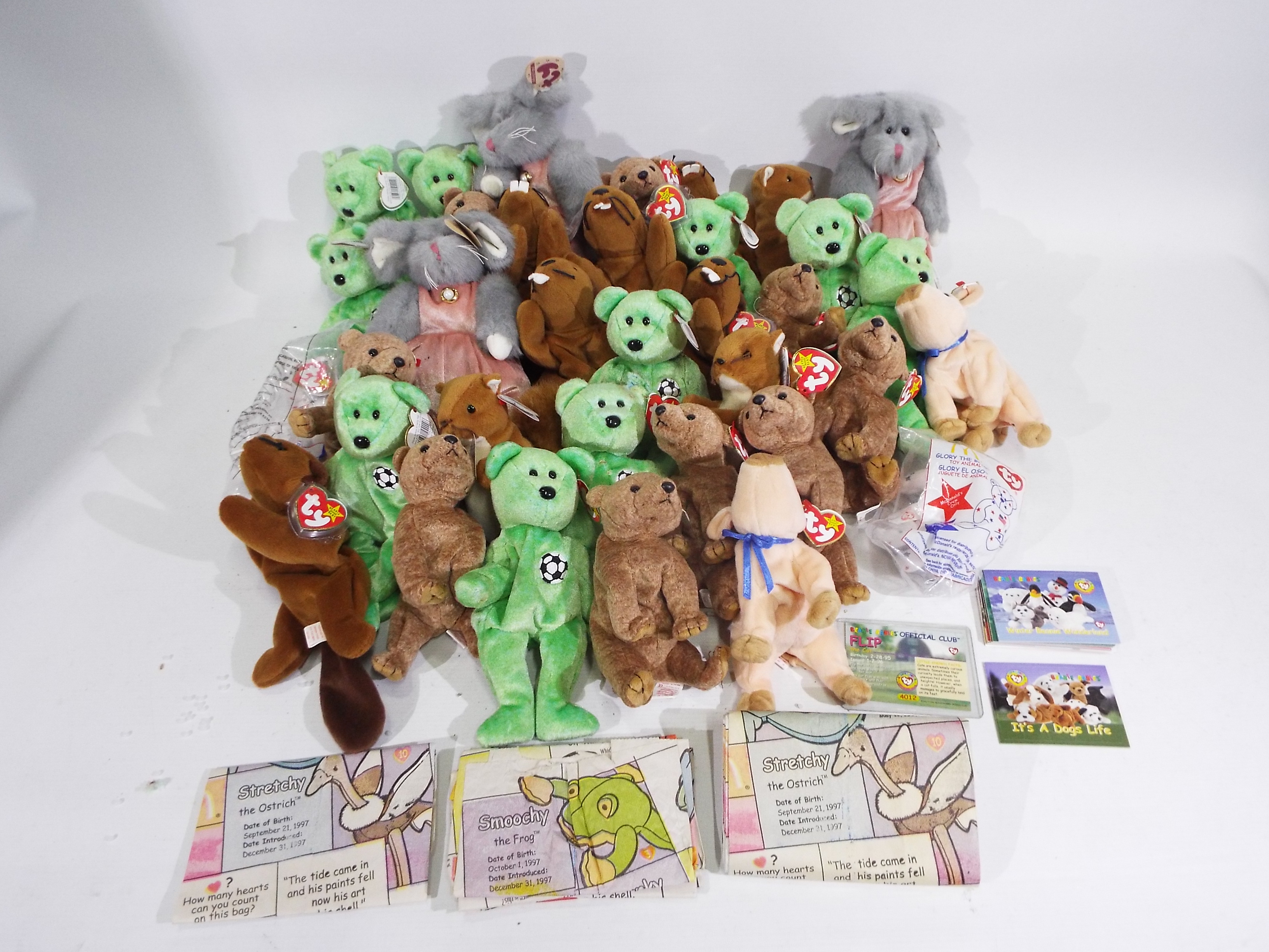 Ty Beanie - 30 x Beanie Babies, 3 x Ty Collectibles, 2 x Ty Teenie Beanies,