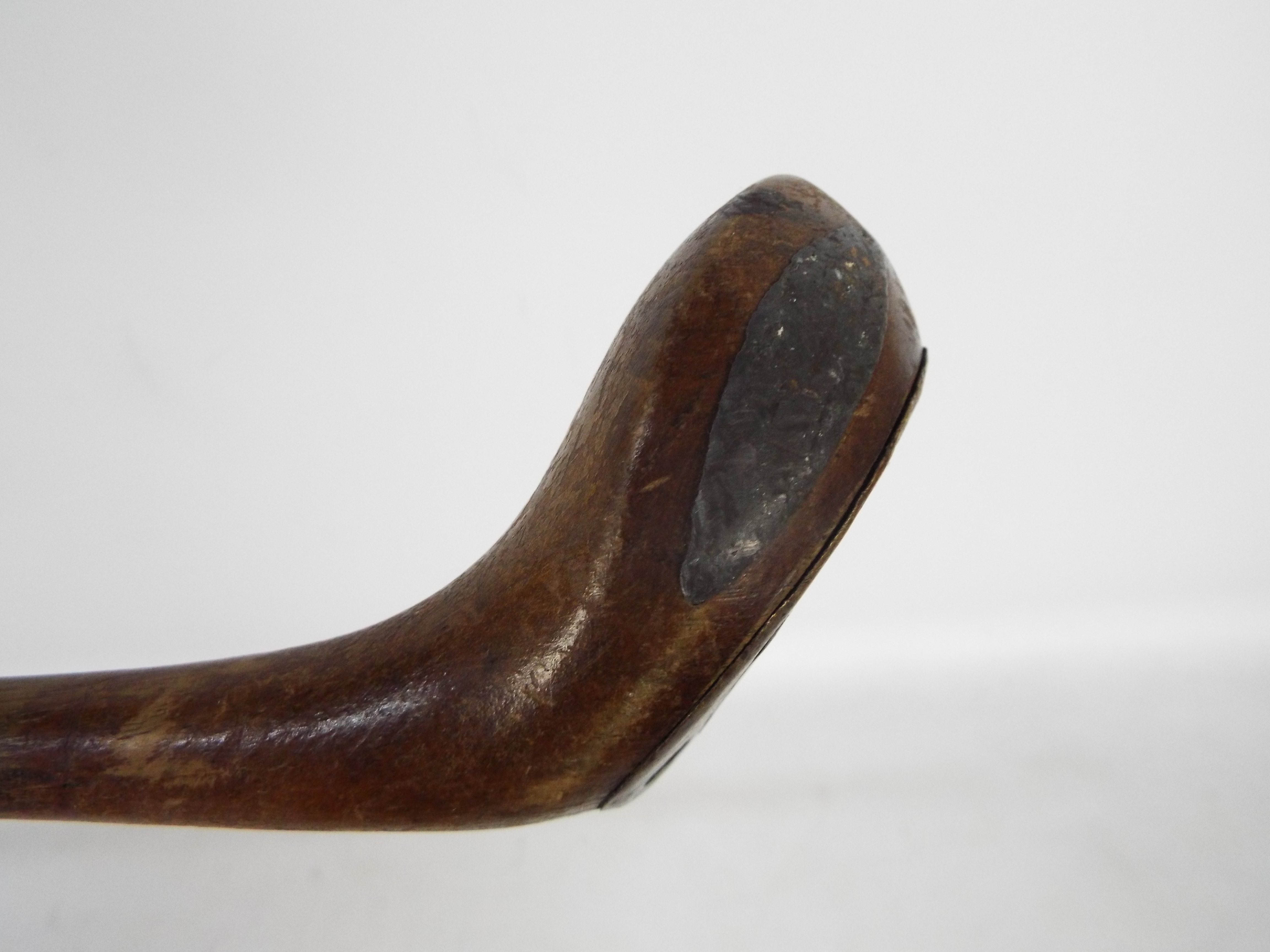 An early 20th century hickory shaft golf club by Robert Forgan St Andrews with brass sole plate, - Image 7 of 10