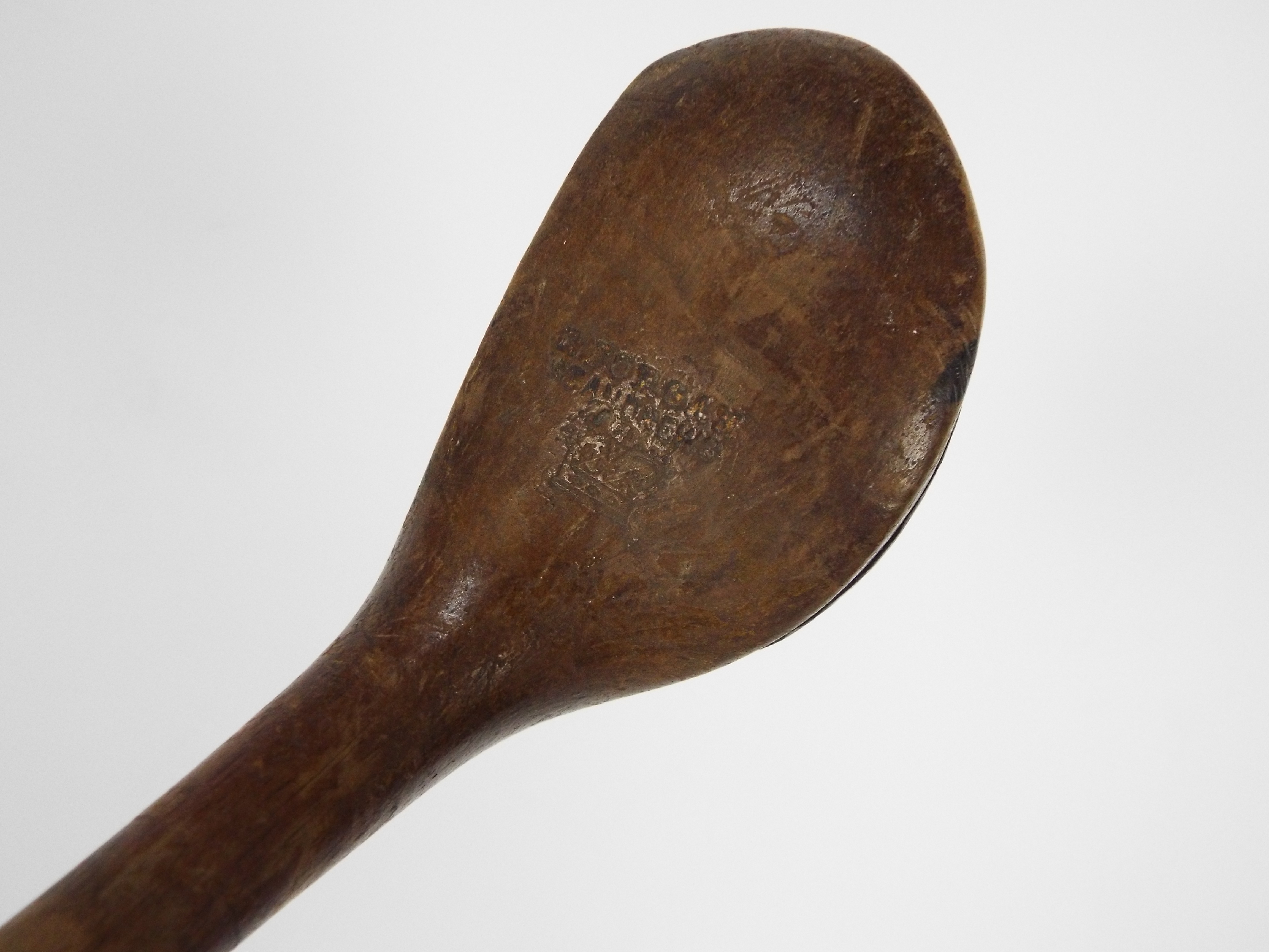 An early 20th century hickory shaft golf club by Robert Forgan St Andrews with brass sole plate, - Image 2 of 10