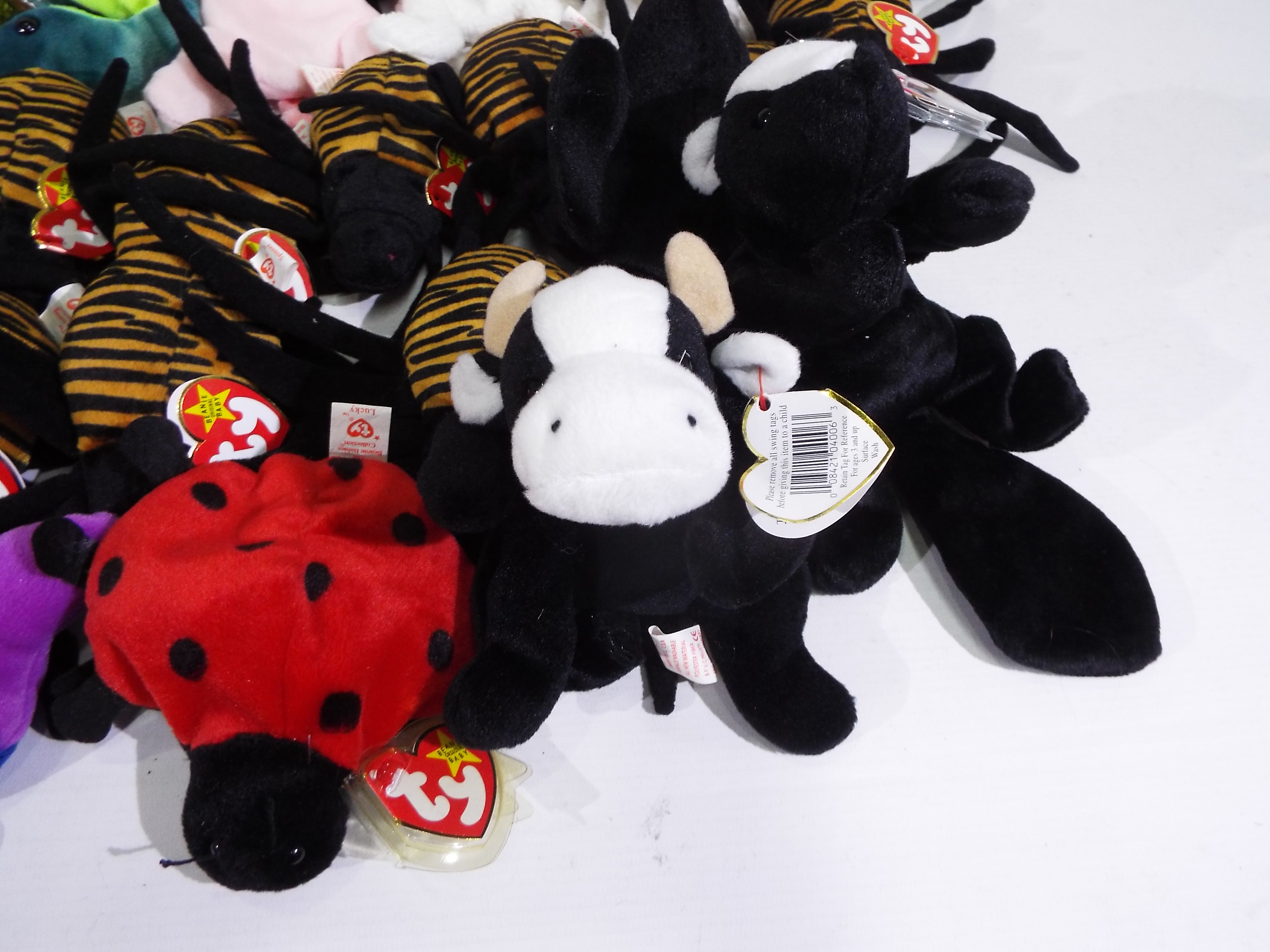 Ty Beanie - 40 x Beanie Babies - Lot includes 'Spinner' spiders, 'Hissy' snake, - Image 2 of 3
