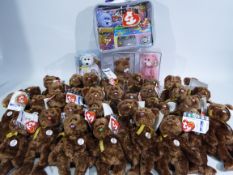 Ty Beanie - 3 x plastic-cased Beanie Baby bears, 34 x 2002 World Cup 'Champion Beanie Babies,