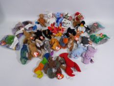 Ty Beanie - 32 x Ty Beanie Baby soft toys - Lot includes a 'Pinchers' Beanie Baby lobster,
