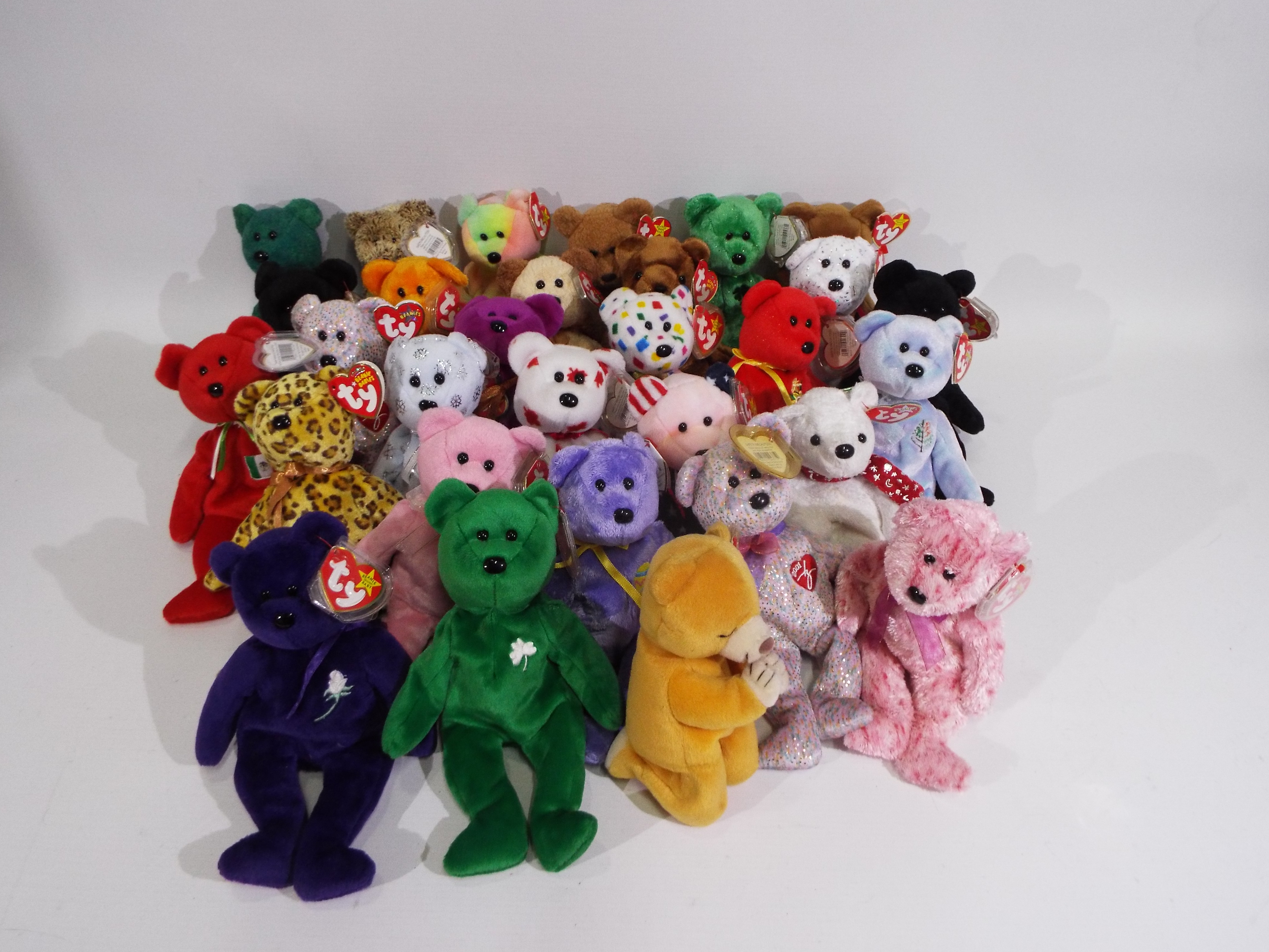 Ty Beanie - 30 x Beanie Baby bears - Lot includes a 'Millenium' bear, a 'Celebrations' bear, - Image 2 of 5