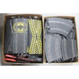 Scalextric - A large quantity of used Scalextric track, two 49 x 38 x 25 cm boxes full,